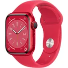 Apple Watch Series 8 [GPS + Cellular, inkl. Sportarmband rot] 41mm Aluminiumgehäuse rot | Zustand: Neu & original versiegelt