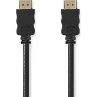 Nedis High-Speed 2m HDMI-Kabel mit Ethernet vergoldet [Schwarz]