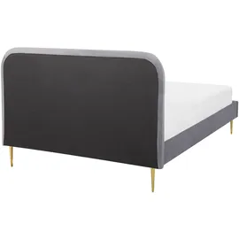 Beliani Flayat 140 x 200 cm Grau/Gold