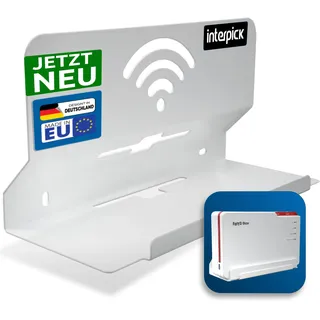 Wandhalterung für Fritzbox 5690 Pro inkl. Kabelmanagement, Wandmontage, Wand Halter