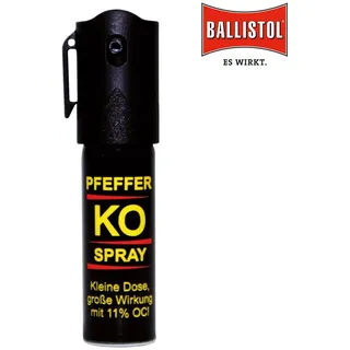 Ballistol Marderspray BALLISTOL Pfeffer-KO-Spray JET 15ml, Tierabwehrspray, Reichweite bis ca. 4 m – Effektive Tierabwehr, Pfeffer-KO Spray im handlichen Lippenstiftformat