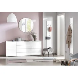 borchardt Möbel Rova 166 x 72 x 35 cm Weiß matt / Weiß hochglanz