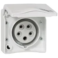 PCE CEE-Anbausteckdose Design 16A 5p 6h IP44 (wei?)