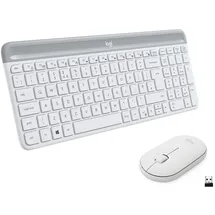 Logitech Mk470 Kabellose Tastatur Und Maus - White
