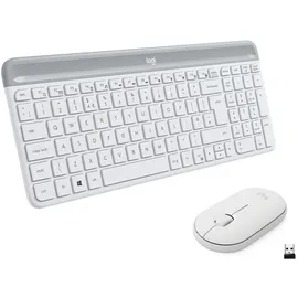 Logitech Mk470 Kabellose Tastatur Und Maus - White