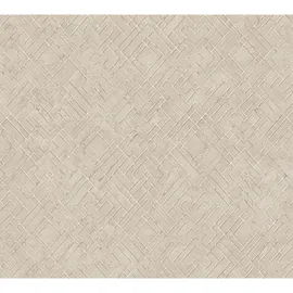 A.S. Création AS-Creation Vliestapete Grafisch Metalliceffekt Strukturiert Creme Silber