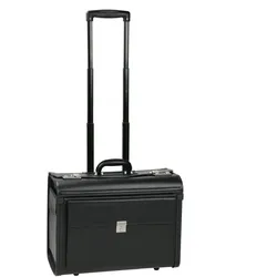 Dermata Business Pilotenkoffer auf Rollen 48 cm - schwarz