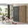 WIMEX Schwebetürenschrank »Andorra by fresh to go«, Mit 3D-Leisten für Akustikpaneel-Optik schwarz