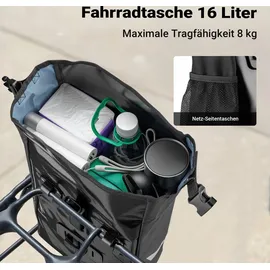 Wiltec Gepäckträgertasche 16 l schwarz
