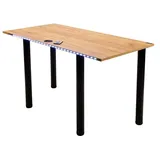 Möbelsystem Gamingtisch Gaming Schreibtisch mit LED Beleuchtung (Packung, 1 Tisch), Breite 120 cm braun