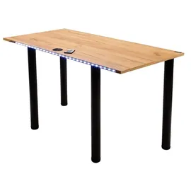 Möbelsystem Gamingtisch Gaming Schreibtisch mit LED Beleuchtung (Packung, 1 Tisch), Breite 120 cm braun