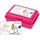 SNOOPY The Peanuts Brotdose Snoopy Collection - Ein Lächeln ist der schönste Start in den Tag Lunchbox Butterbrotdose mit Trennwand Pink
