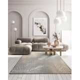 merinos Teppich »Creation 50051«, rechteckig, elegant, glänzend, Kurzflor, Indoor, pflegeleicht, robust, grau