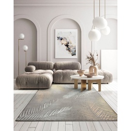merinos Teppich »Creation 50051«, rechteckig, elegant, glänzend, Kurzflor, Indoor, pflegeleicht, robust, grau