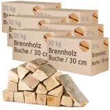 Brennholz Kaminholz Holz 5-500 kg Für Ofen und Kamin Kaminofen Feuerschale Grill Buche Feuerholz Buchenholz Holzscheite Wood 30 cm flameup, Menge:180 kg