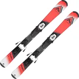 Mc Kinley McKinley Unisex Jugend Team 7 Ski-Set, Rot/Schwarz, 120