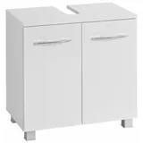 WELLTIME Waschbeckenunterschrank "Portofino", weiß (weiß, weiß), B:60cm H:59cm T:35cm, Schränke, Waschbeckenunterschrank