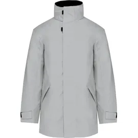 Kariban Herren Parka Kapuzenparka Regenmantel Isolierjacke Winterjacke, Größe:L, Farbe:Snow Grey - Grau - L