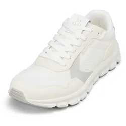 Sneaker MARC O'POLO "aus ultraleichtem Material", Herren, Gr. 40, weiß, Obermaterial: 80% Polyester, 20% Leder, unifarben, Schuhe