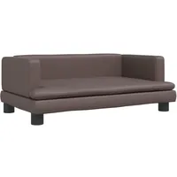 vidaXL Kindersofa Braun 80x45x30 cm Kunstleder