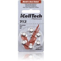 Hörgerätebatterien iCellTech Typ 312 - 30 Batterien