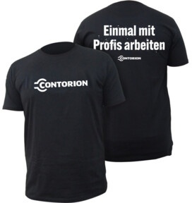 Contorion T-Shirt schwarz - ''Einmal mit Profis arbeiten'' S