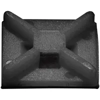 TRU Components Befestigungssockel 541189 4fach einfädeln Schwarz 50St.
