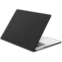 Black Rock Hama Hülle für MacBook Air M2 2022 13 Zoll (ultradünne Schutzhülle, Macbook Zubehör, Schutz, Case, Cover gegen Kratzer und Schmutz, Hartschale, Komplettschutz) Carbon