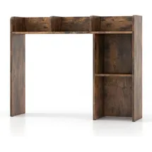 Costway Schreibtischregal 94 x 25 x 74 cm Braun