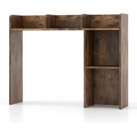 Costway Schreibtischregal 94 x 25 x 74 cm Braun