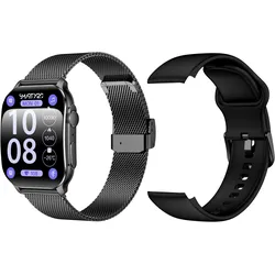 Smartwatch SMARTY 2.0, schwarz, Smartwatches, Armbanduhr, Damenuhr, Herrenuhr, Android5.0+, Apple iOS 9.0+