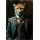 Kare DESIGN Glasbild 30 x 40 cm Mister Leo Glas Bunt