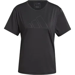 adidas SHIRT TRAINING BIG LOGO Damen Trainings- T-Shirt schwarz - L