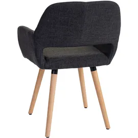 Mendler Esszimmerstuhl HWC-A50 II Textil dunkelgrau