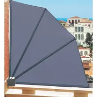 Quick Star Sichtschutzfächer, BxH: 140x140 cm grau