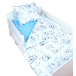 Kinderbettwäsche BABYLUX Kinderbettwäsche 2 Tlg. 100 x 160 cm Bettwäsche Bettbezug, BabyLux, 126. Elefanten Blau blau