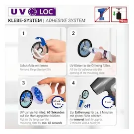 Wenko Handtuchhalter Uno Isera silber, 1 St.