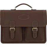 Mika Robbert Aktentasche Leder 41 cm braun