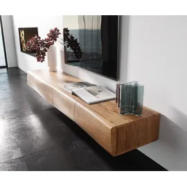 DeLife Lowboard New Live-Edge Akazie Natur 4 Türen schwebend Lowboards, Baumkantenmöbel, Massivholzmöbel, Massivholz