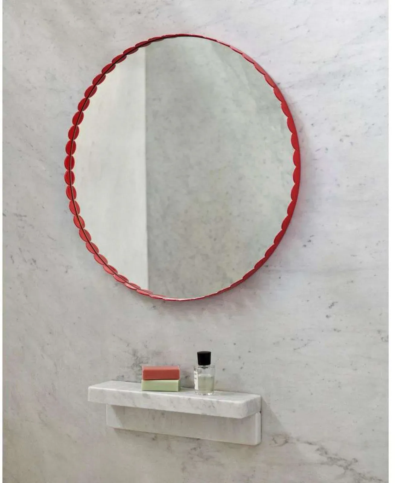 Spiegel HAY, Rot, Glas - 3.5