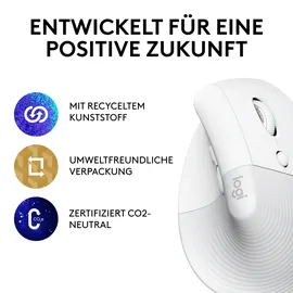 Logitech Lift Vertical Ergonomic weiß