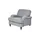 Soho Relaxsessel Birmingham Flachgewebe 89 x 85 x 100 cm Blau