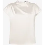 Zero Satin-Bluse mit Kragen Eggnog 38