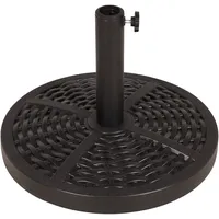 deluke Sonnenschirmständer FOLR 15kg Kunststoff Schwarz 32,2x45,5x45,5cm Sonnenschirmhalter Ständer für Sonnenschirme