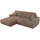 MKS Ecksofa OVO L Braun Cord, - Links Seite