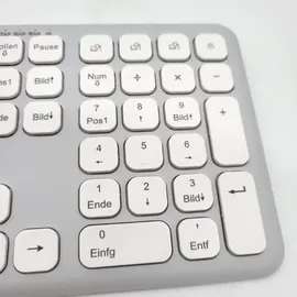 Hama WKM-550 Multi-Device-Tastatur-Maus-Set, weiß, USB/Bluetooth, DE (173066)