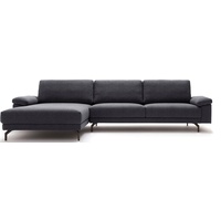 hülsta sofa Ecksofa hs.450 grau|schwarz 274 cm x 95 cm x 178 cm