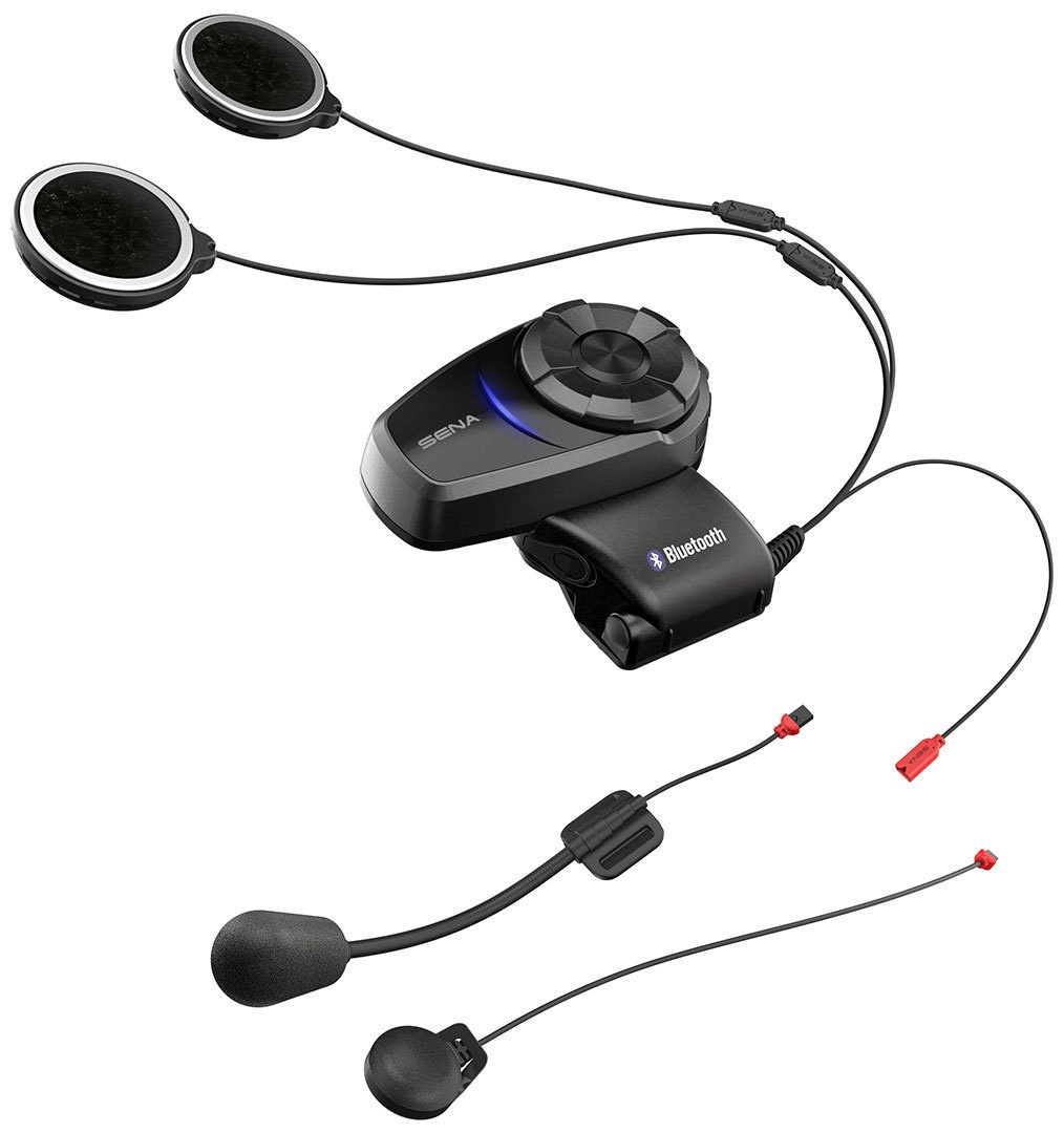 Sena 10S Bluetooth Hoofdtelefoon Double Pack, zwart, Eén maat