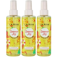 La Rive Hair & Body Mist Summer Joy 3 x 200 ml Bodyspray Körper- und Haarspray S