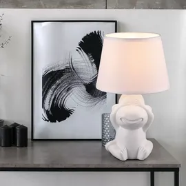 ETC Shop Tischleuchte Affen Weiß 2 St.